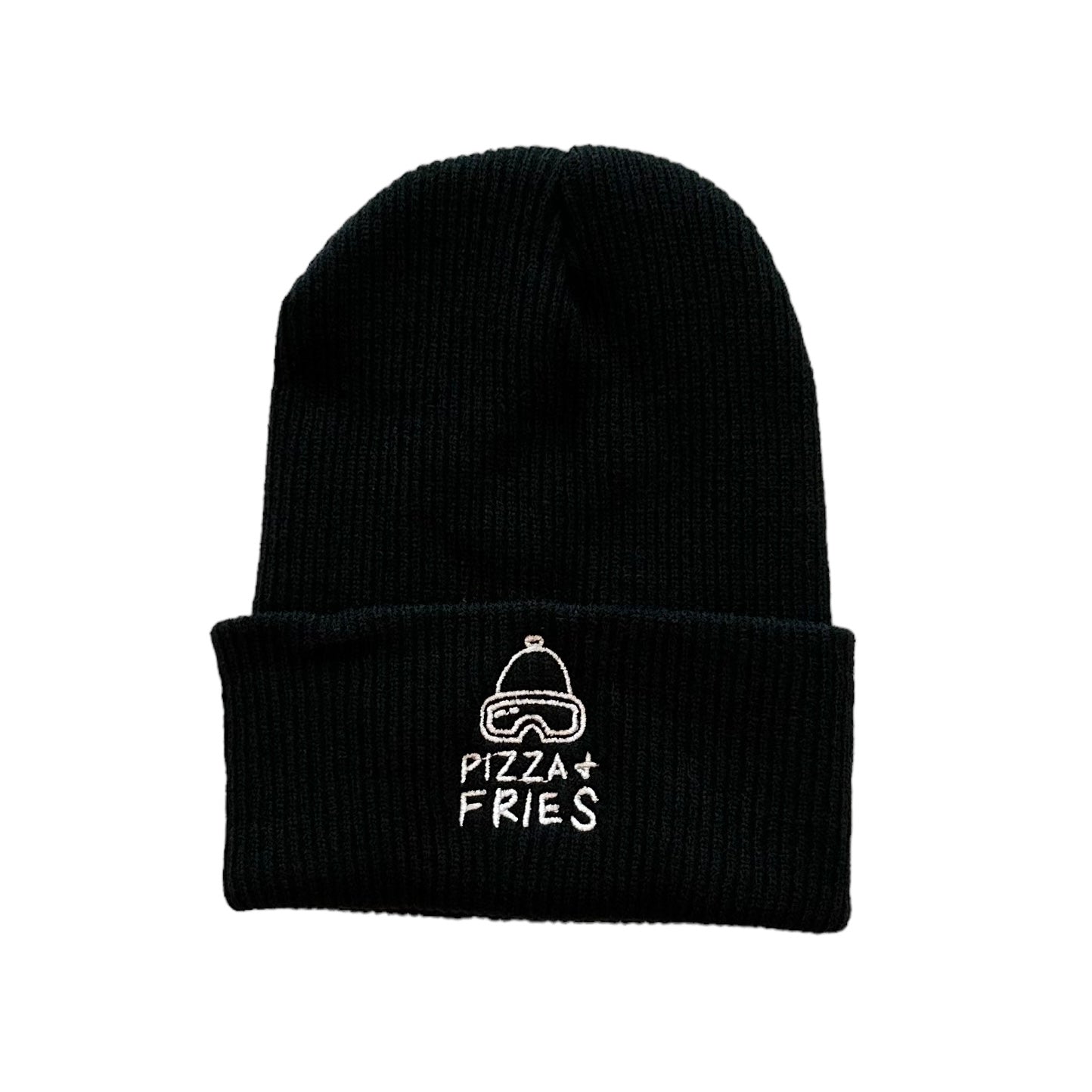 pizza & fries Logo Beanie (Black)