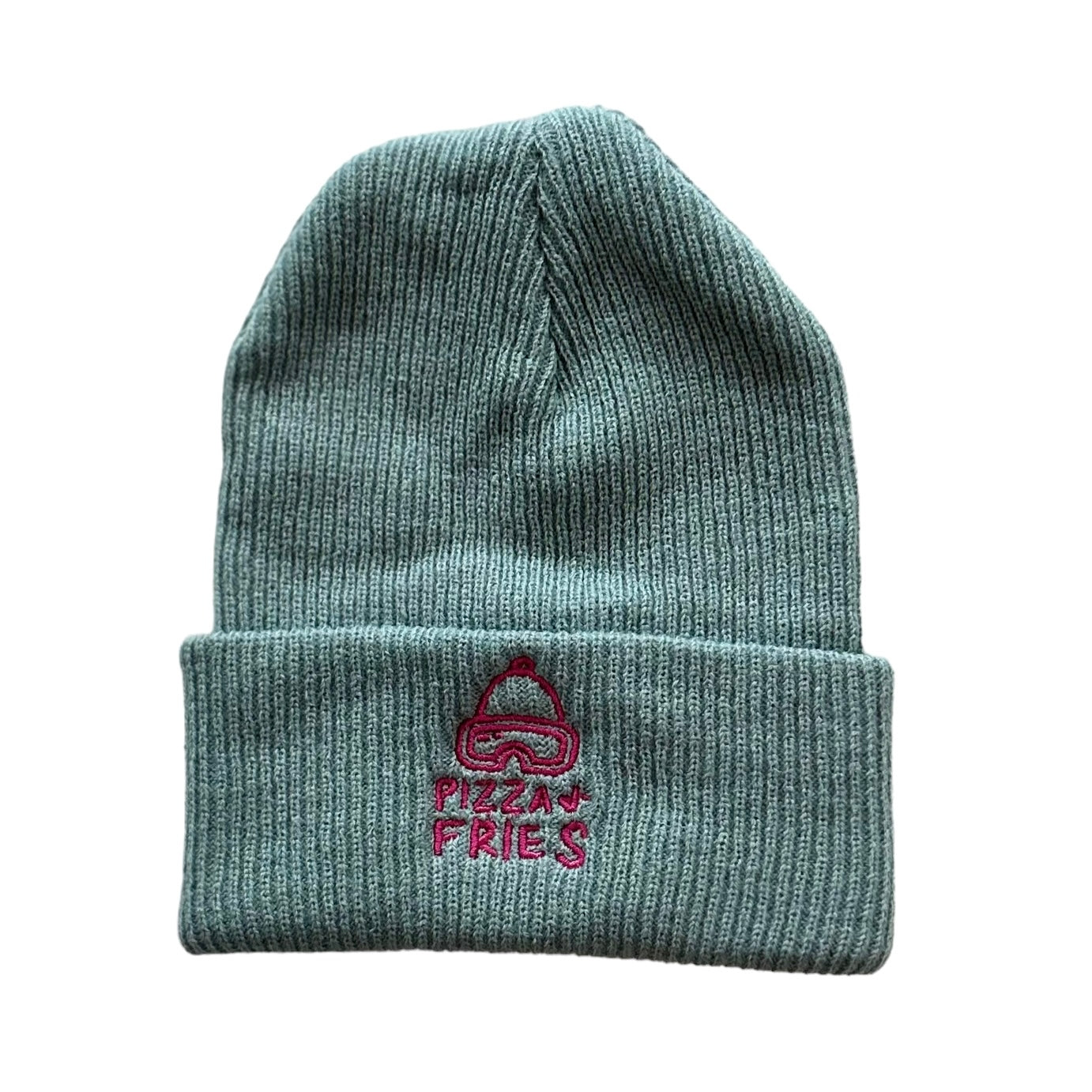 pizza & fries Logo Beanie (Aqua)